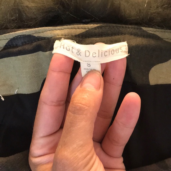 Off The Shoulder Green Army Jacket - Picture 5 of 8